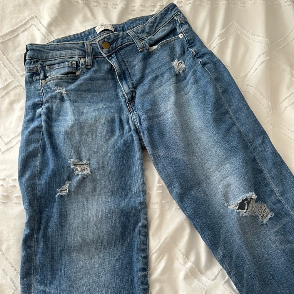 super soft and stretchy ripped jeans